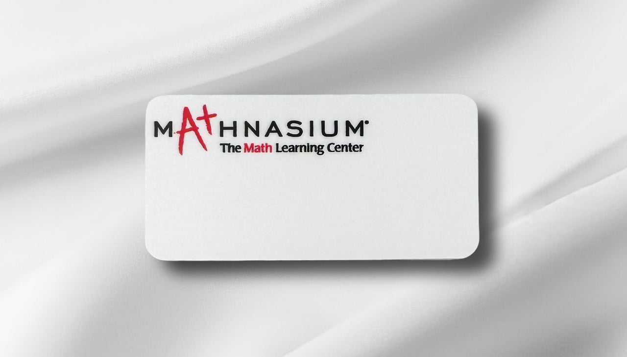 Mathnasium Unisub White LOGO ONLY (No names or titles) with Magnet