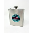 Flask 6 oz. Stainless Steel with 2" Insert 