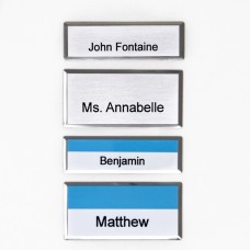 Kumon Silver Beveled Name Tag (will include Kumon logo top center)