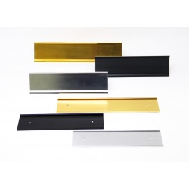Metal Name Plate Holder, Desk and Wall Mounts